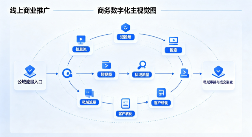 巩留县线上商业推广怎么做？全域流量闭环搭建与低成本转化实战指南